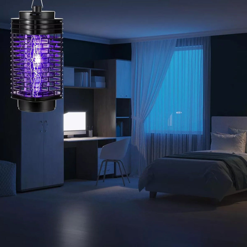 Mata Insectos Electrico Mata Moscas Electrico Lampara Led Uv Negro