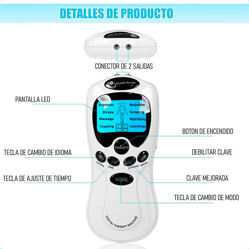 Electro Estimulador Muscular Electroestimulador Kinesiologia