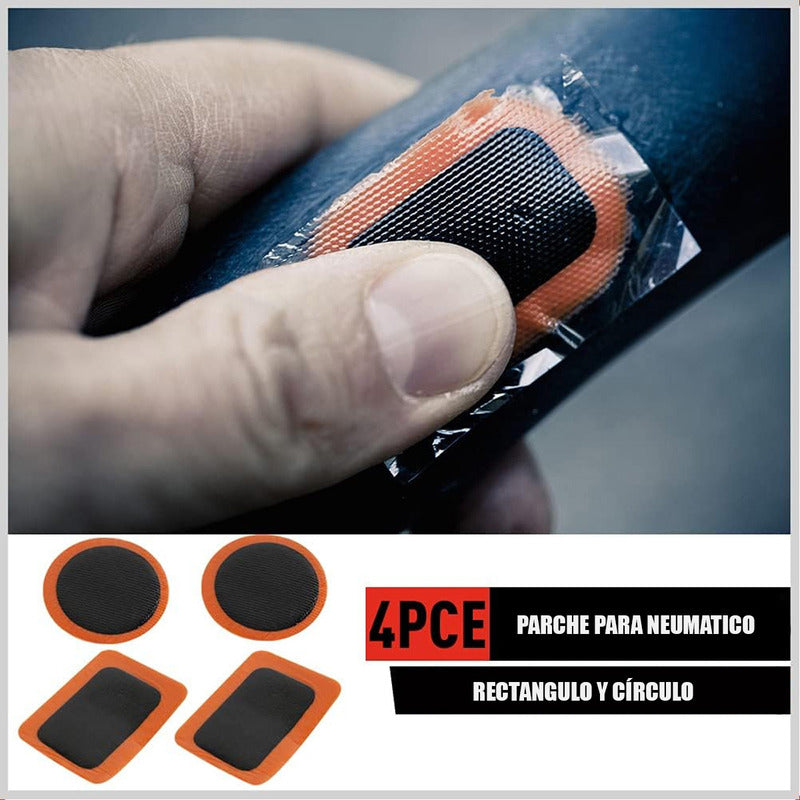 Kit Parches Bicicleta Reparacion Pinchazo Llanta Bicicletas Blanco