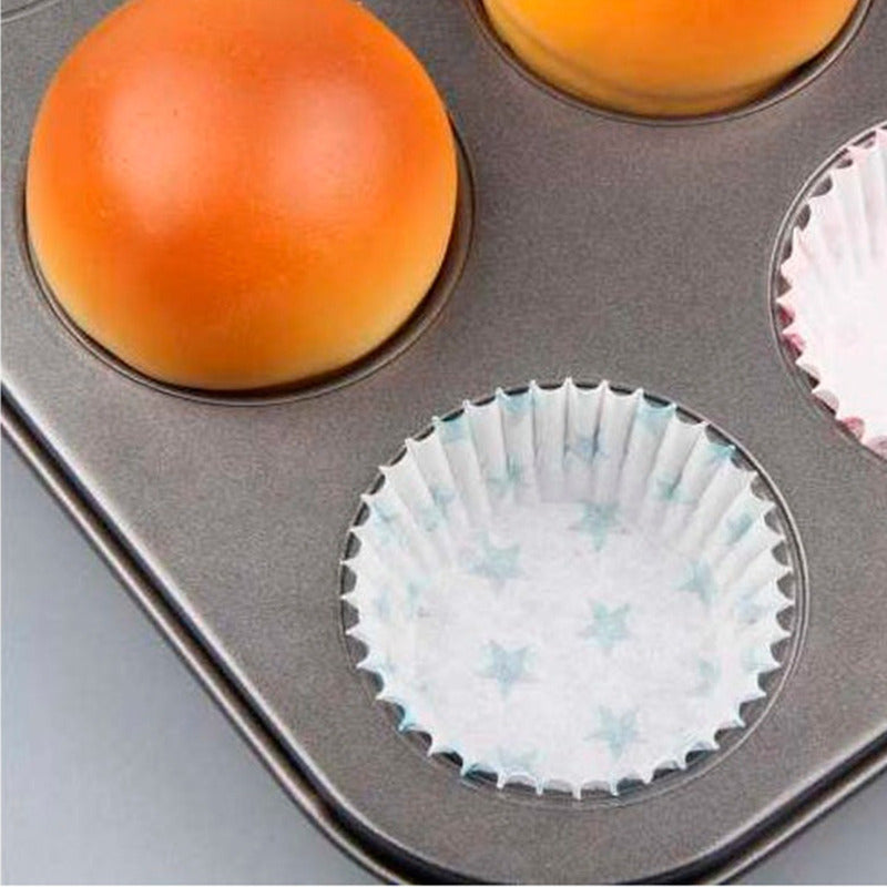 Molde Metal Para Cupcake Muffins Economico 12 Und Gris