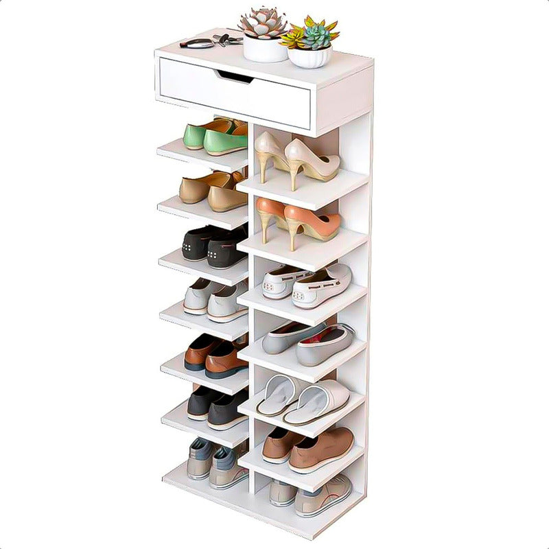Organizador De Zapatos Zapatero Recibidor Mueble Zapatos Blanco