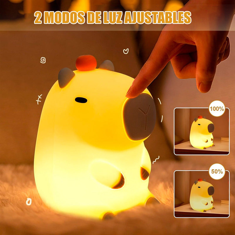 Lampara De Mesa Lampara Mesa Capybara Lampara De Silicona