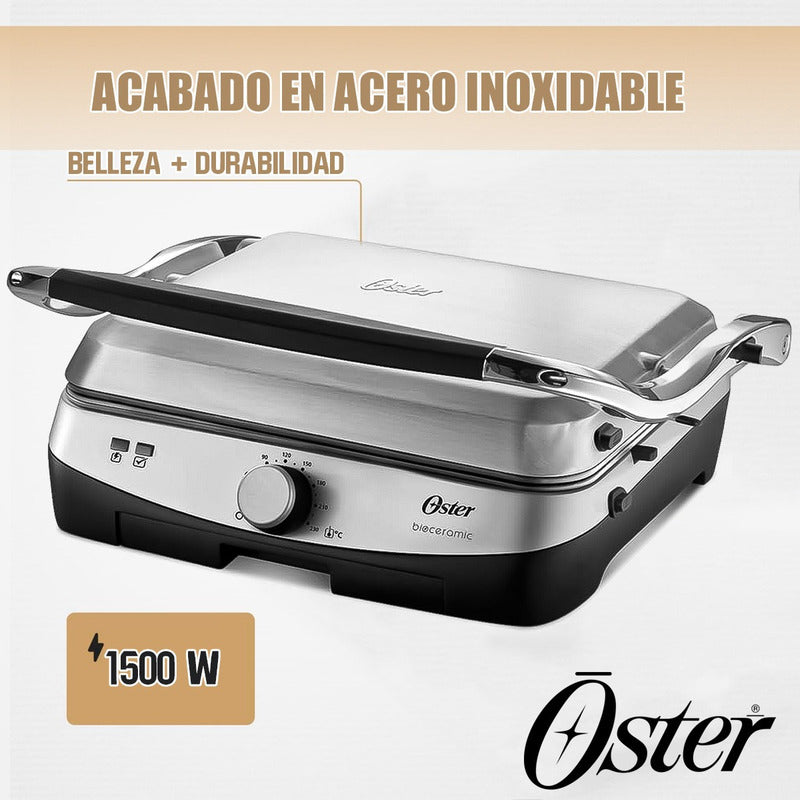 Parrilla Electrica Oster Panini Oster Parrillera Electrica Gris