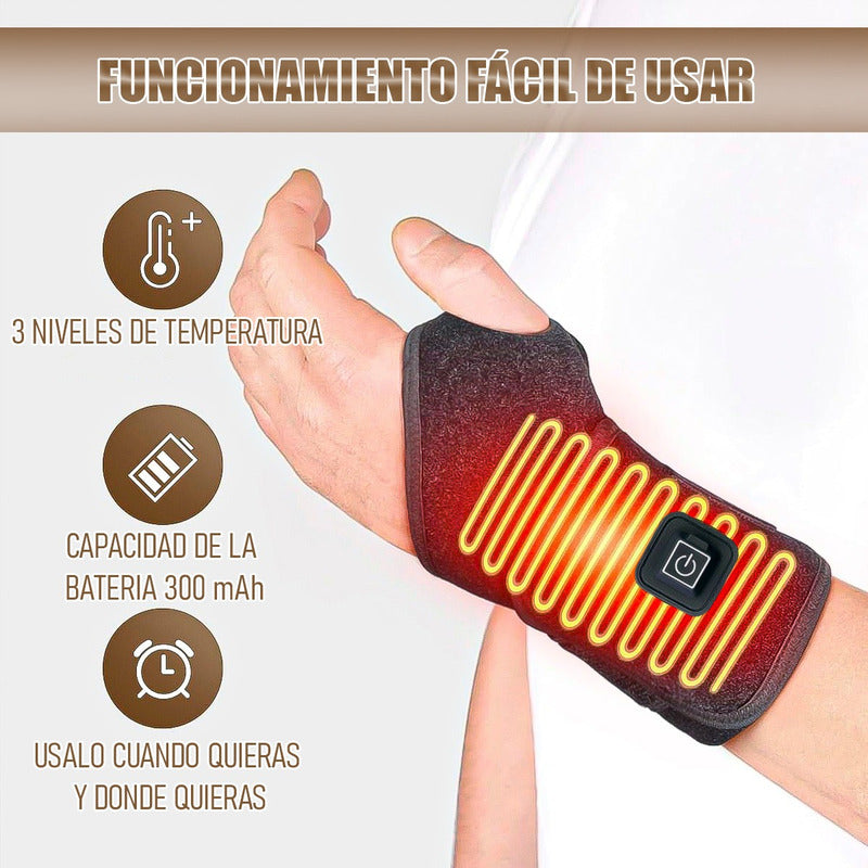 Muñequera Calentadora Pack 2 Muñequera Ortopedica Muñequeras Negro Unica