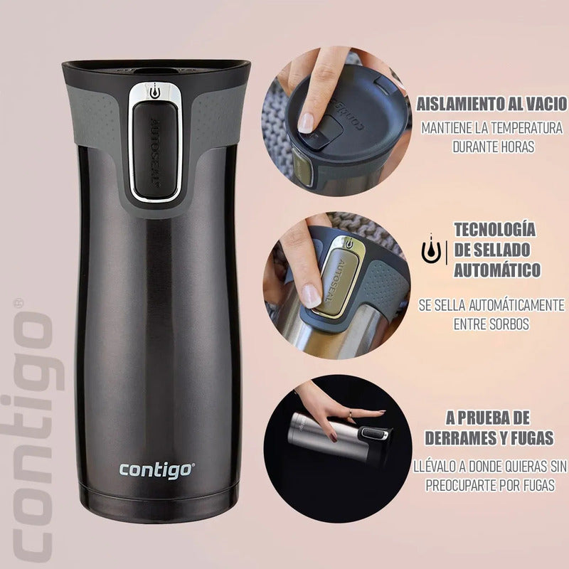 Vasos Contigo Mug Contigo Vaso Termico Contigo Vaso 473 Ml Vaso Termico Contigo Acero Inoxidable 473ml Okshop Vasos Termicos Cafe Sistema Antigoteo Libre Bpa Mug Contigo Antiderrame Violeta