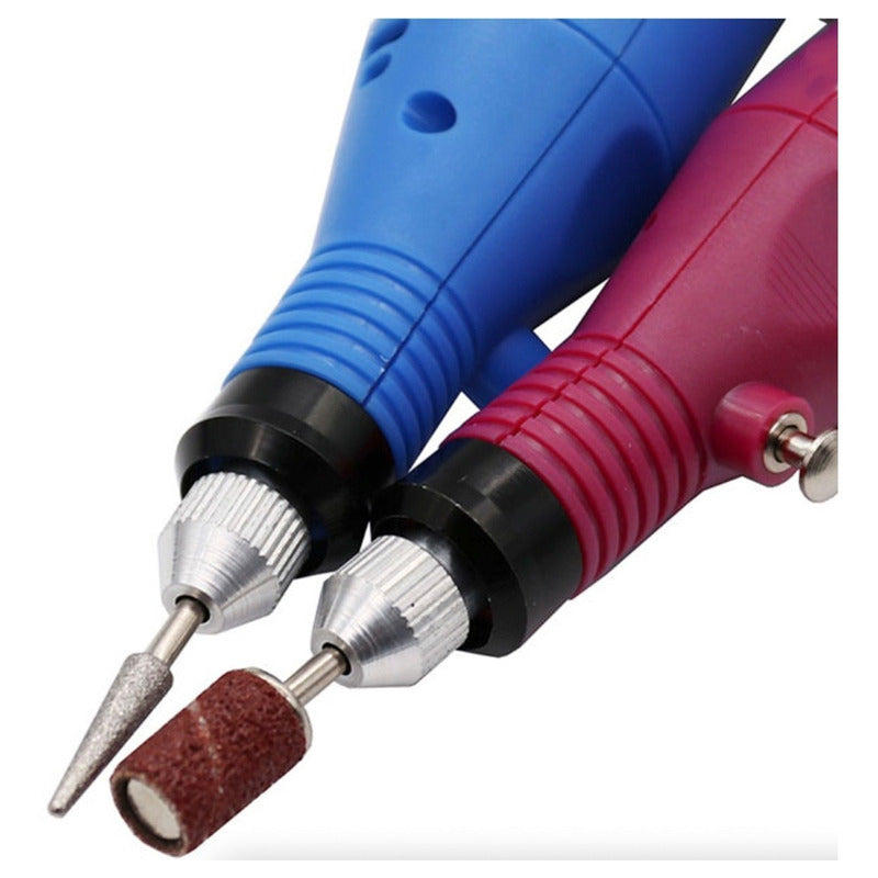 Drill Manicure Fresas Para Uñas Torno Uñas Pedicure Variable Rosa