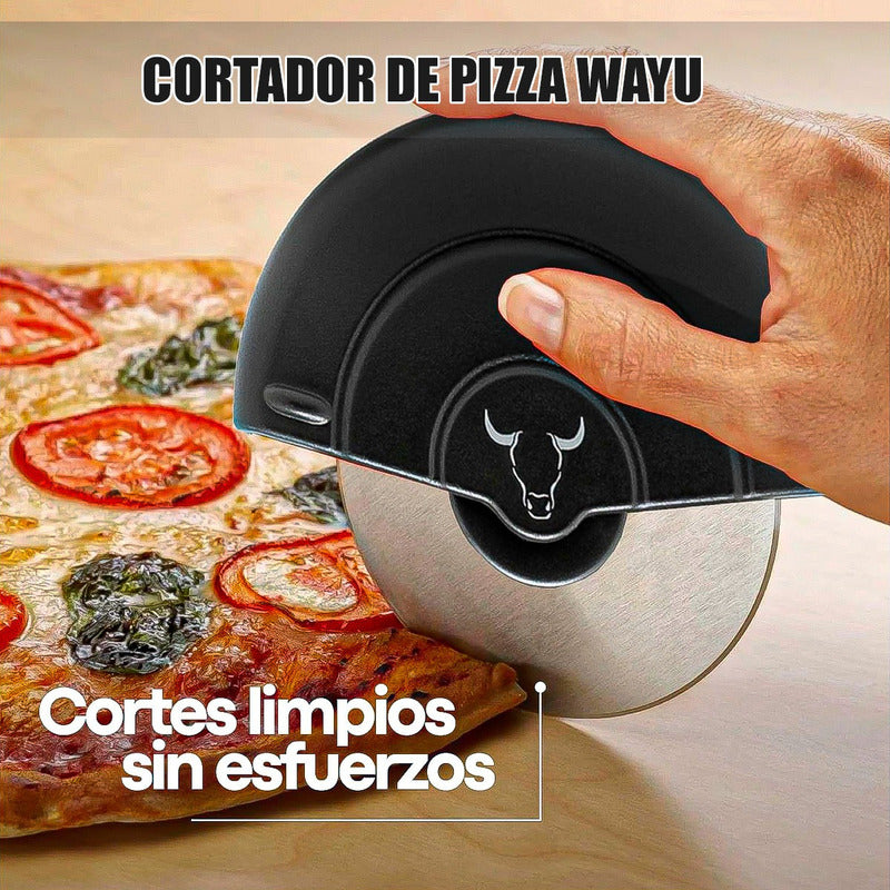 Cortador Pizza Rueda Wayu Cortador De Pizza Profesional Wayu Negro