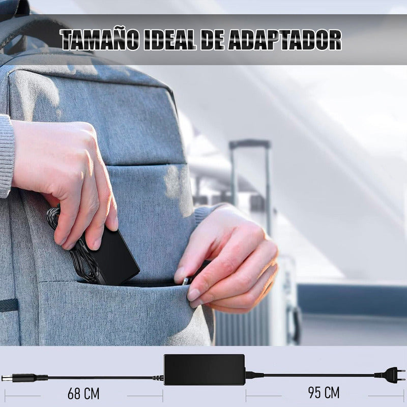 Cargador Universal Notebook Adaptador Notebook Universa 120w Negro