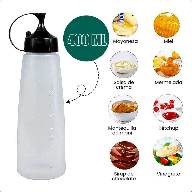 Botella De Salsa Envase Para Ketchup Envase Salsero 400 Ml Amarillo