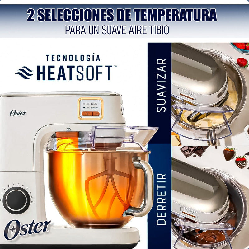 Batidora Amasadora Oster Batidora De Masa Amasadora Heatsoft Blanco 50 Hz / 60hz