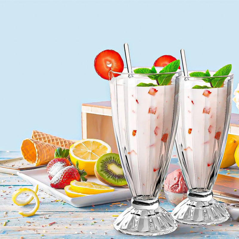 Set 6 Vasos De Vidrio Vasos De Postre Vasos De Helado 325 Ml
