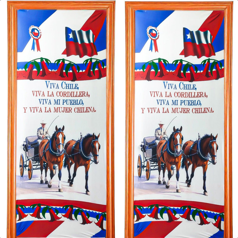 Fundas Para Puertas Fiestas Patrias Chile Pack2 Funda Puerta Modelo 1