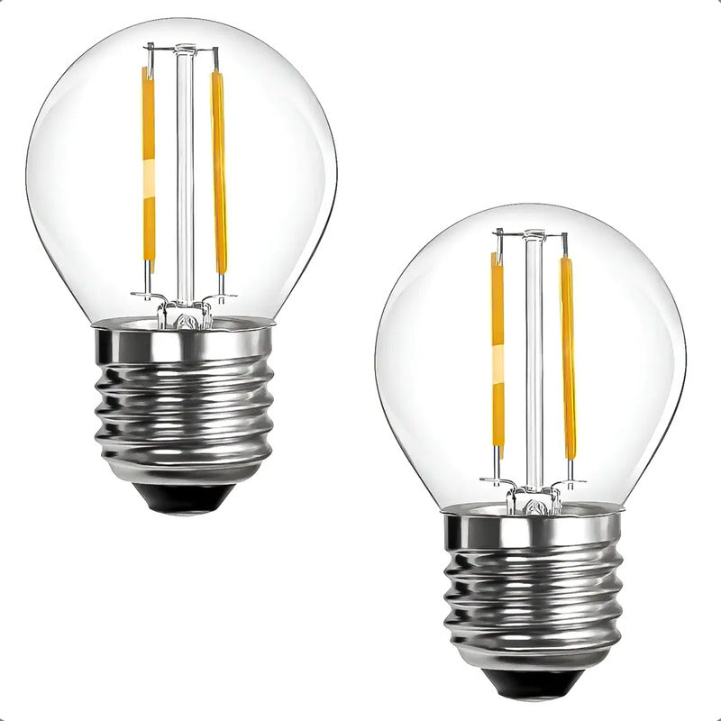 Pack 2 Ampolleta Led 2w Ampolleta E27 Ampolletas Led 2w Cálida