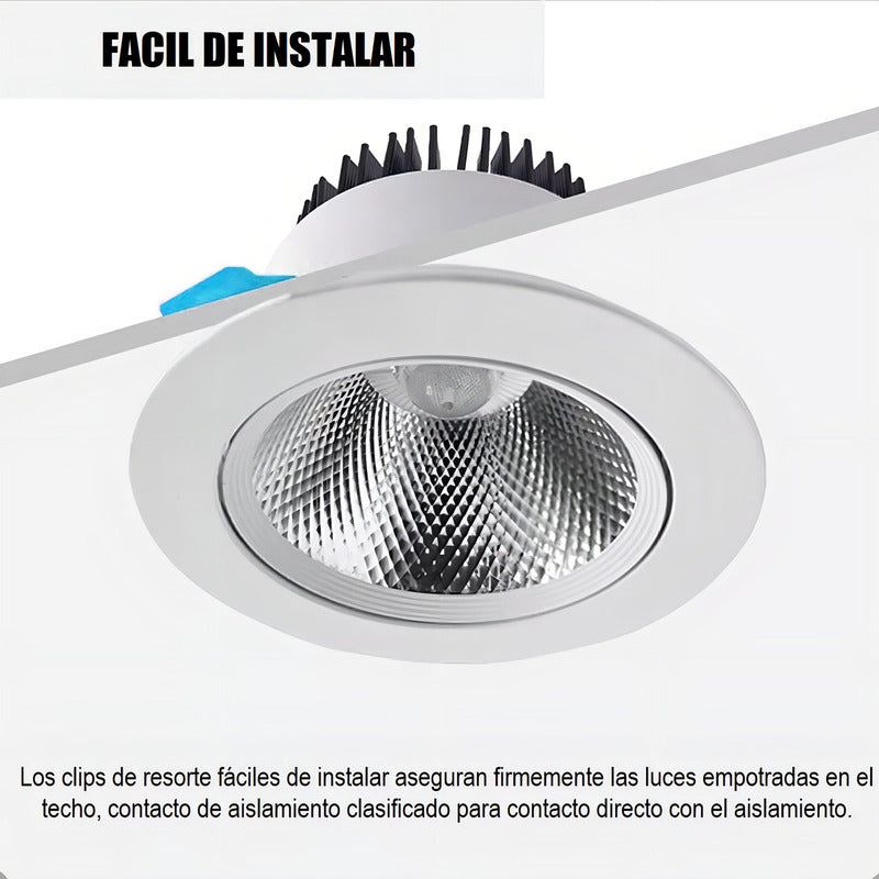 Pack X3 Lamparas Led Techo Foco 16w Lampara Dormitorio Blanco Frio 6500°k Okshop Lampara De Techo Redonda Led Embutida Luz Fria Focos Led Embutidos Luz Fria Luces Led Foco Led 16w