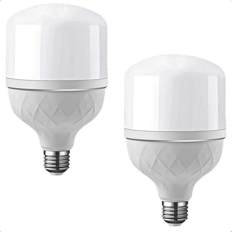 Ampolletas Led Luz Fría Pack X2 Ampolleta Led 50w Foco Led Blanco Frío