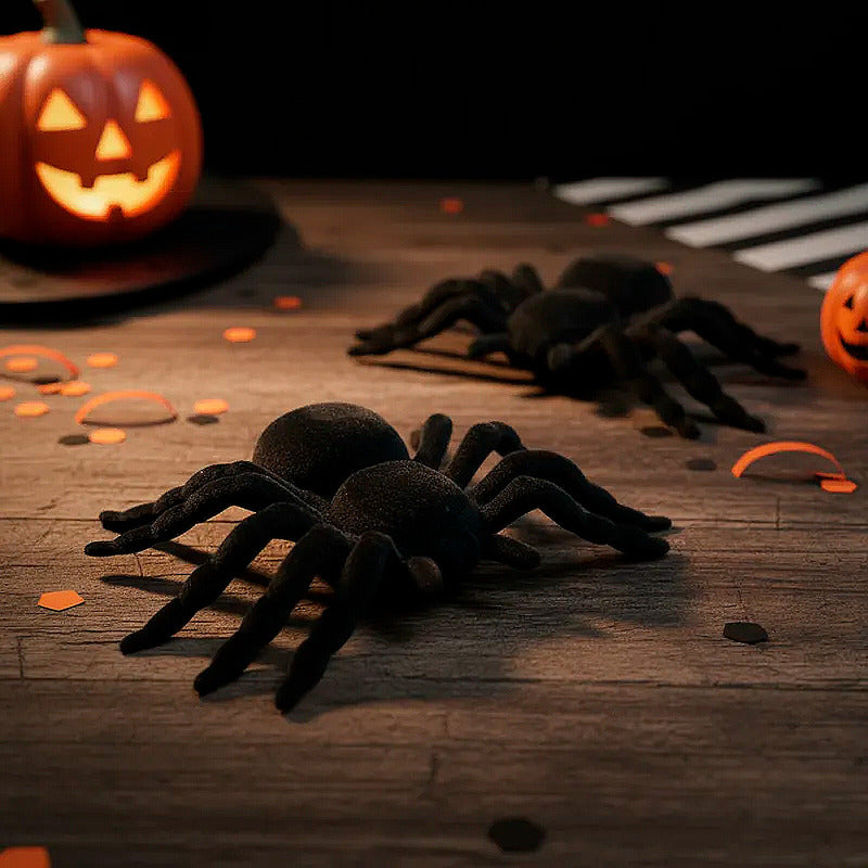 Araña Decoracion Halloween Pack 6 Arañas Decorativa Fiestas