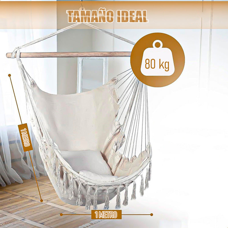 Hamaca Colgante Hamacas De Jardin Silla Hamaca Colgante Beige