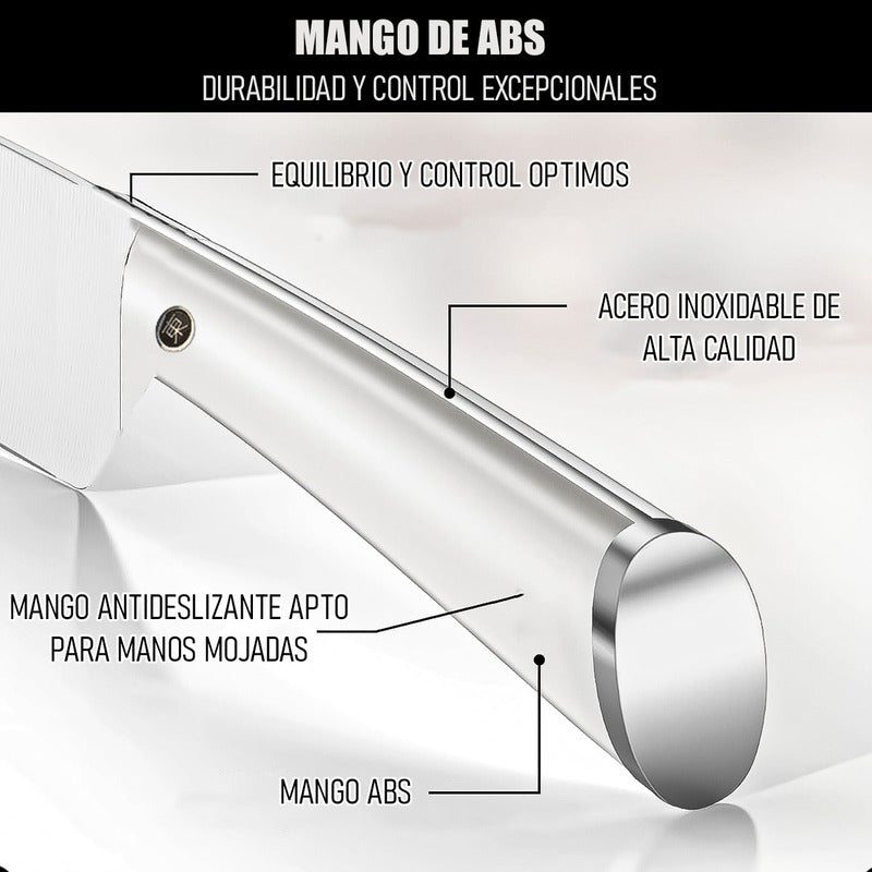 Cuchillo Para Carne Cuchillo De Cocina Cuchillos Carniceros Blanco