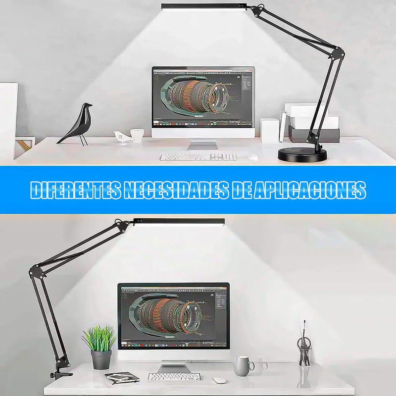 Lampara Mesa Lampara Para Leer Pack 2 Lampara Escritorio Led Negro