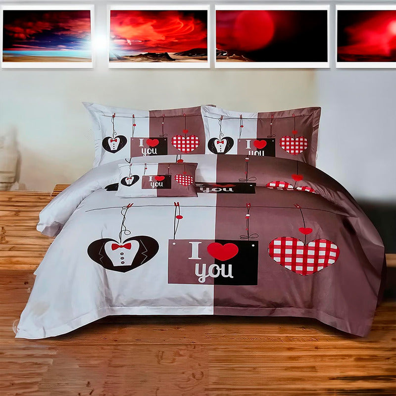 Juego De Sábanas Sabanas 2.5 Plazas Sabanas Fundas Almohadas