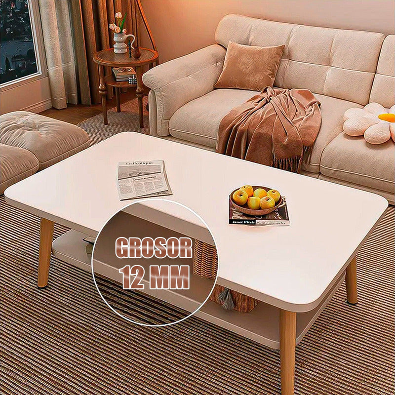 Mesa Centro Grande Mesas Centro Mesa Auxiliar Mesa 2 Niveles Blanco
