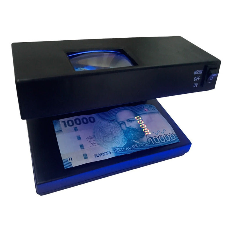 Detector De Billetes Falsos Con Luz Ultravioleta Y Linterna