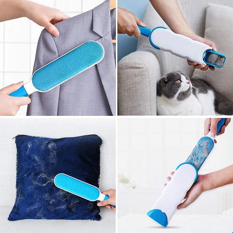 Cepillo Para Perros Quita Pelusa De Mascotas Saca Pelusas Azul