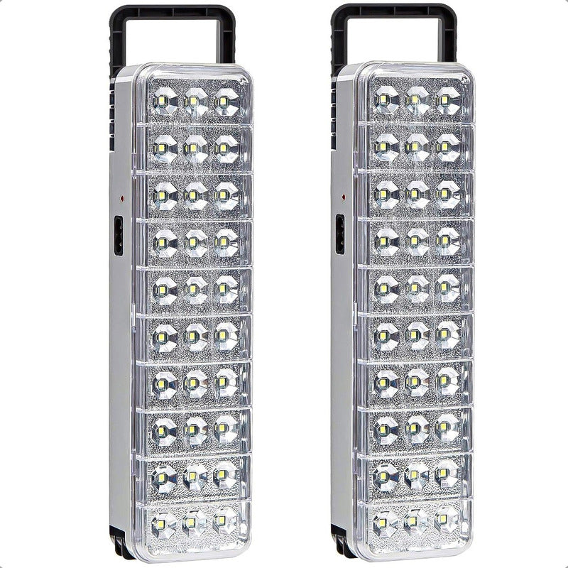 Pack 2 Luces De Emergencia Led Foco Led Emergencia 30 Led Blanco