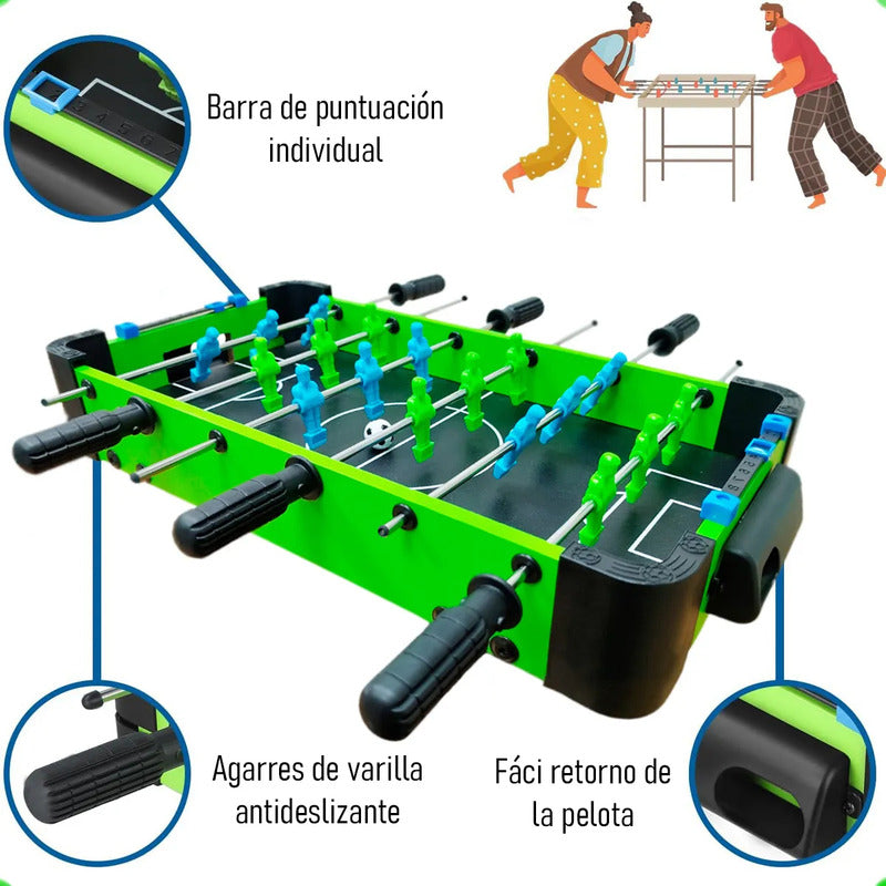 Juego Taca Taca Mesa Verde Futbolin Para Niños 2 Jugadores Juego De Mesa Niños Futbolito Verde Juego De Futbol Mesa Juego De Mesa Niños Mini Futbol De Mesa Futbolin 2 Personas 2 Pelotas Okshop