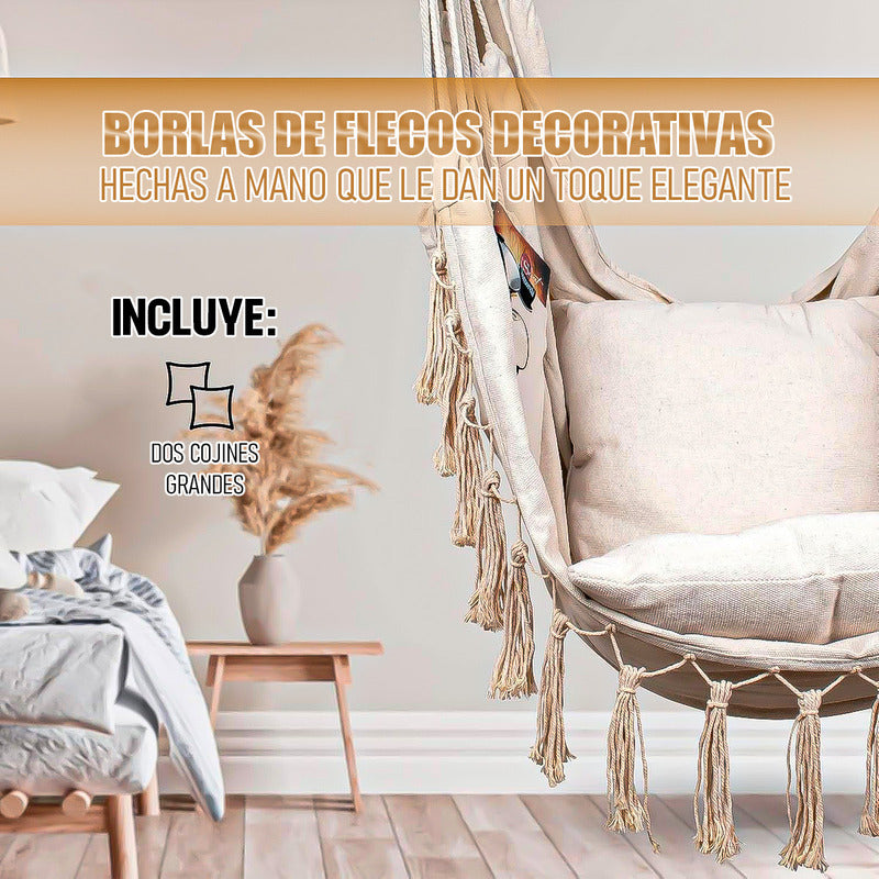 Hamaca Colgante Hamacas De Jardin Silla Hamaca Colgante Beige