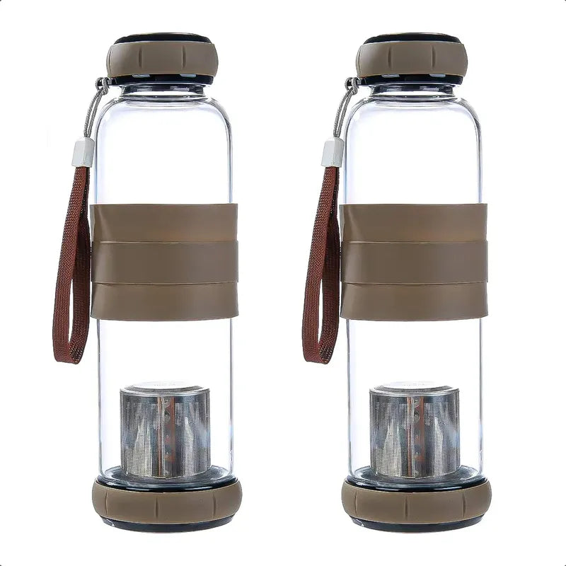 Pack 2 Infusor Te Botella Infusor Botella Infusora Infusor Marrón