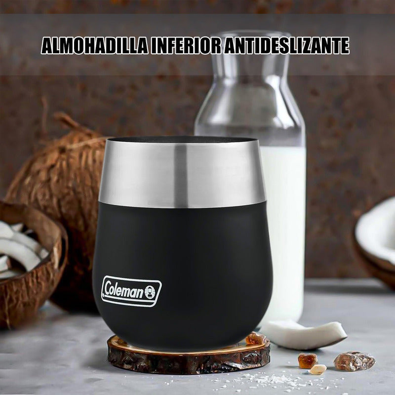 Vasos Termicos Vaso De Acero Inoxidable Vaso Coleman 400 Ml Negro Liso