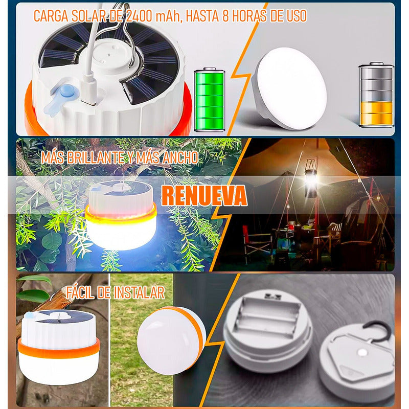 Lamparas Para Camping Lampara Solar Recargable Lamparas Led