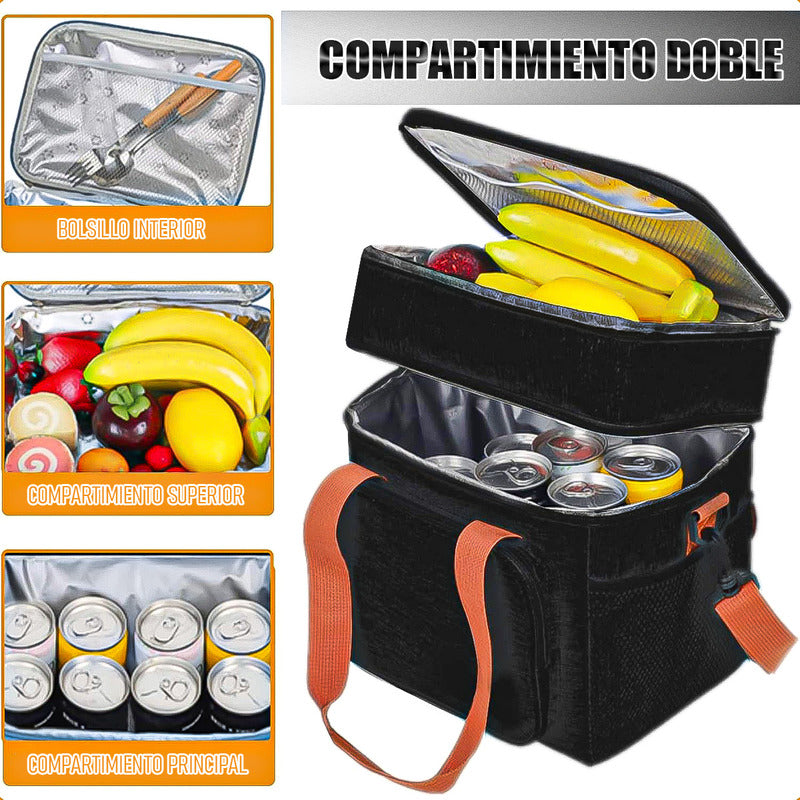 Loncheras Escolares Loncheras Termicas Bolsos Para Almuerzo Azul Liso