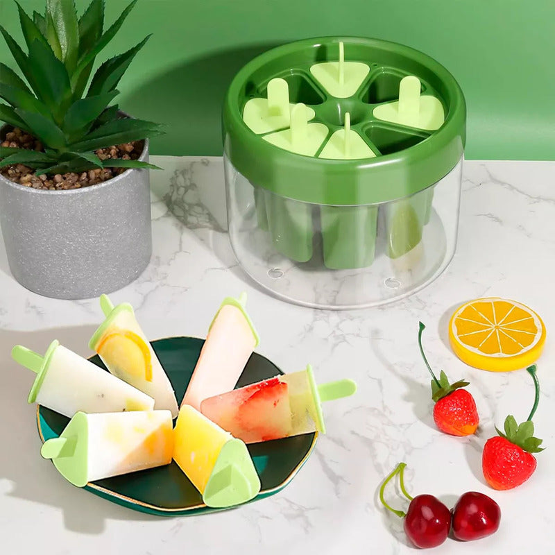 Molde Para Helados De Paleta Reutilizable Molde De Helados Moldes Plasticos Para Helados Antiadherente Reutilizable Paletas De Helado Libres Bpa Desmontable Hielo Color Naranja Okshop