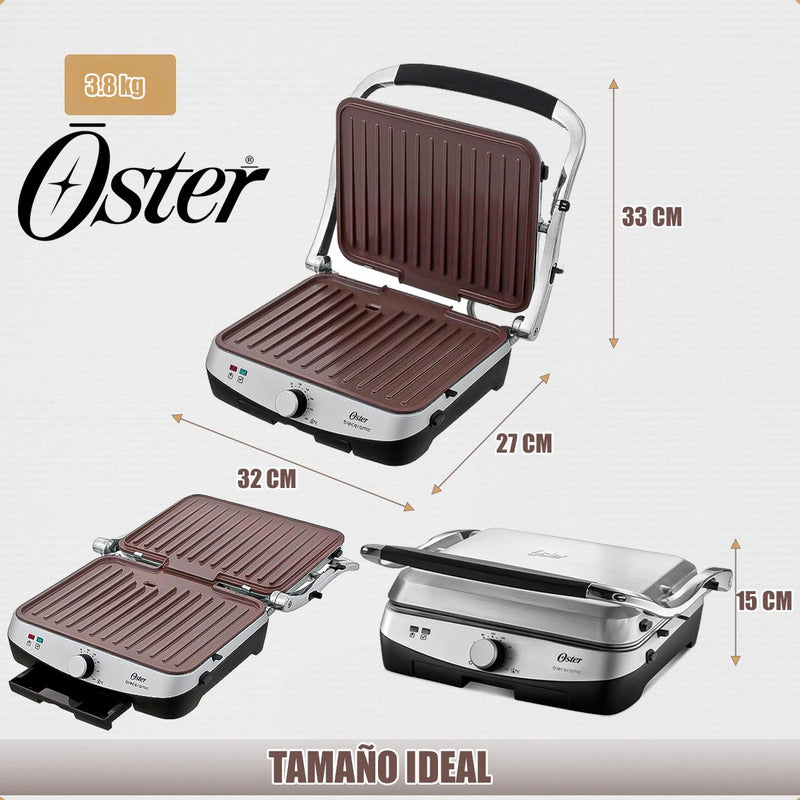 Parrilla Electrica Oster Panini Oster Parrillera Electrica Gris