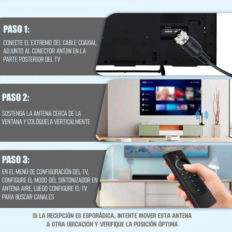 Antena Digital Tv Exterior Antena Para Tv Hd Antena Smart Tv Amplificador Antena Tv Vhf 4k Interiores Okshop Antena Digital Para Tv Conector Coaxial Antena Tv Hd Antena Para Smart Tv Plastico
