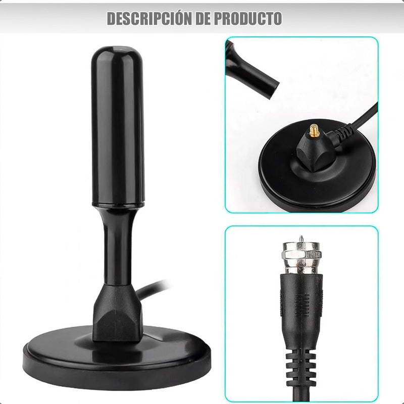 Antena Digital Tv Exterior Antena Para Tv Hd Antena Smart Tv Negro