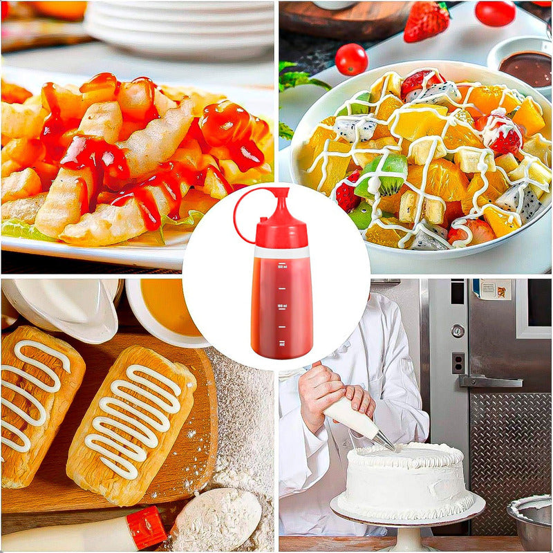 Botella De Salsa Envase Para Ketchup Envase Salsero 180 Ml Amarillo