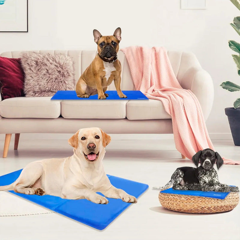 Manta Refrescante Perro Manta Fria Perros Cama Perro 96x81cm Cama Perro Lavable Plastico A Prueba De Agua Colchon Frio Para Perros Grandes Plegable Multifuncion Okshop