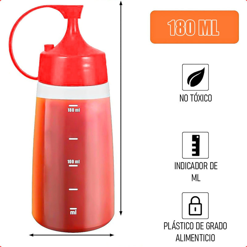 Botella De Salsa Envase Para Ketchup Envase Salsero 180 Ml Amarillo