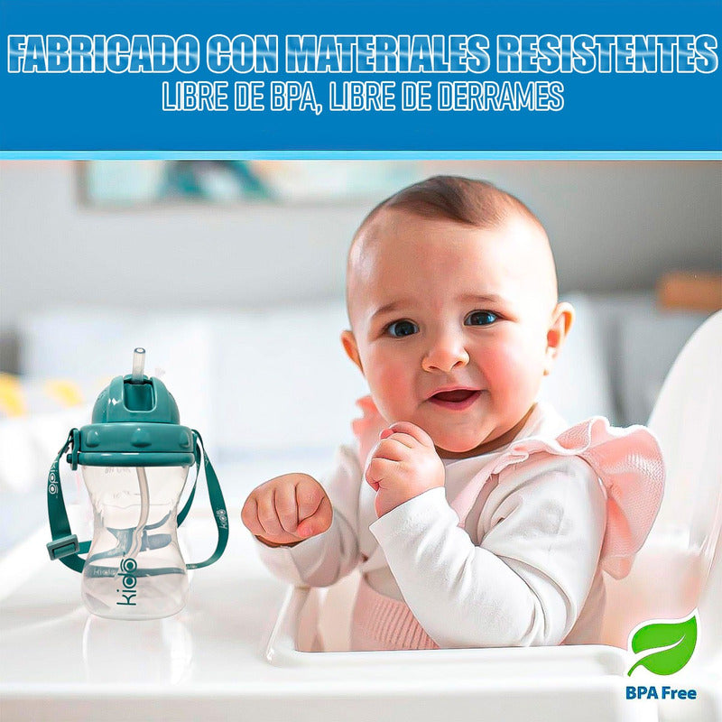 Vasos Antiderrame Vaso Con Bombilla Vaso Tomajugo Niño 280ml Rosa Estrella