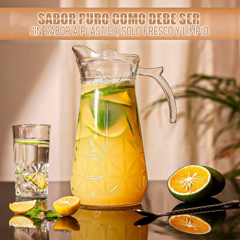 Jarra De Vidrio Jarra De Jugo Jarros De Vidrio Jarra 1.7 L