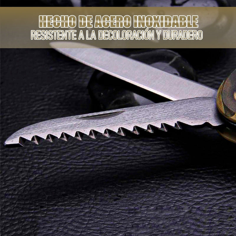 Mosqueton Mosquetón Universal 5 En 1 Hebilla Multifuncional Camuflaje