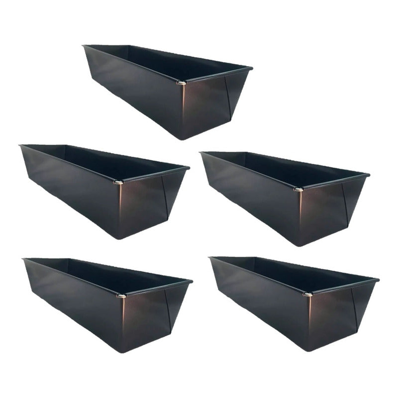 X5 Molde Para Torta Moldes Reposteria Menaje (5 Und) 35 Cm Gris