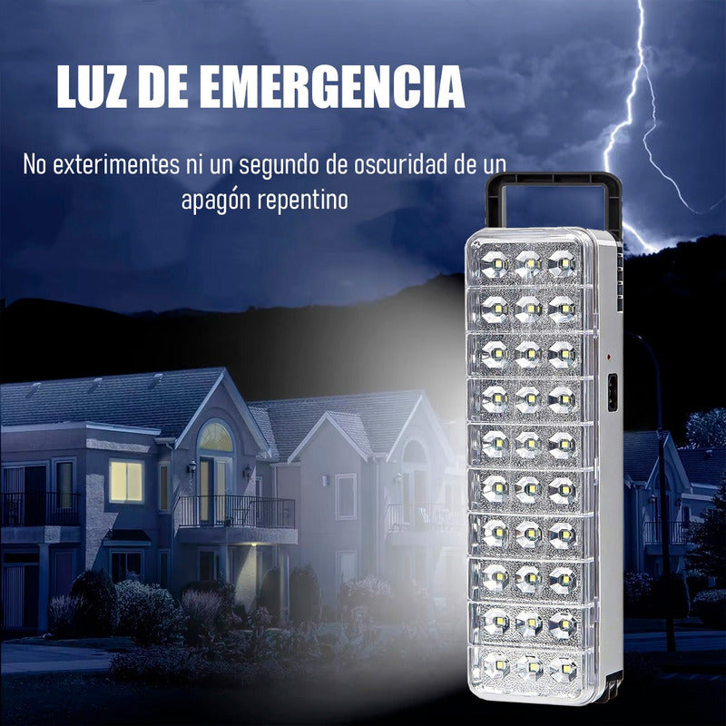 Pack 2 Luces De Emergencia Led Foco Led Emergencia 30 Led Blanco