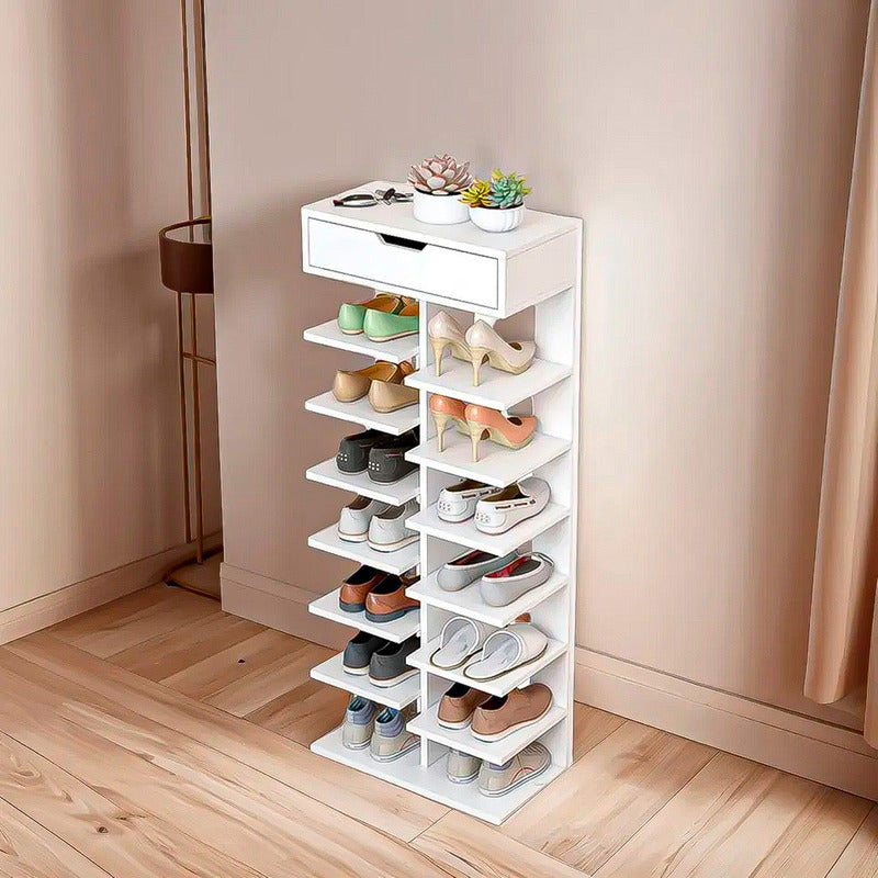 Zapatero Recibidor Mueble Zapatos Mueble Zapatero 14 Pares Blanco