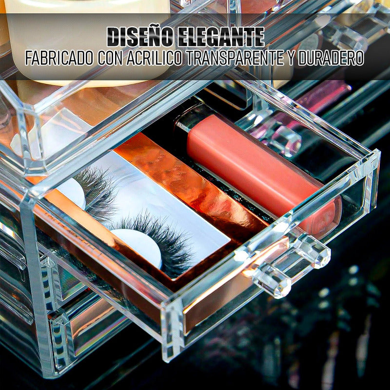 Organizador Maquillaje Cosmetiqueros Organizador De Maquilla Transparente