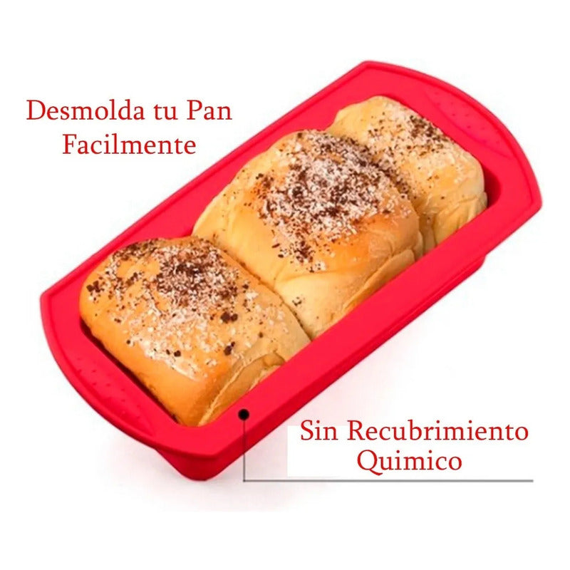 Molde De Silicona Rectangular Molde Pan Molde Queque Baratos Moldes De Silicona Para Horno Antiadherente Flexible Moldes Silicona Queque Libre Bpa Reutilizable Multiusos Gris Okshop