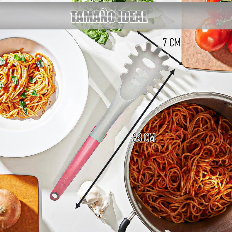 Batidor De Mano Keep Cuchara Para Pastas Tenedor Pasta Keep Gris